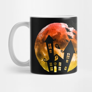 best gift for halloween costume creepy hunted house shirt Mug